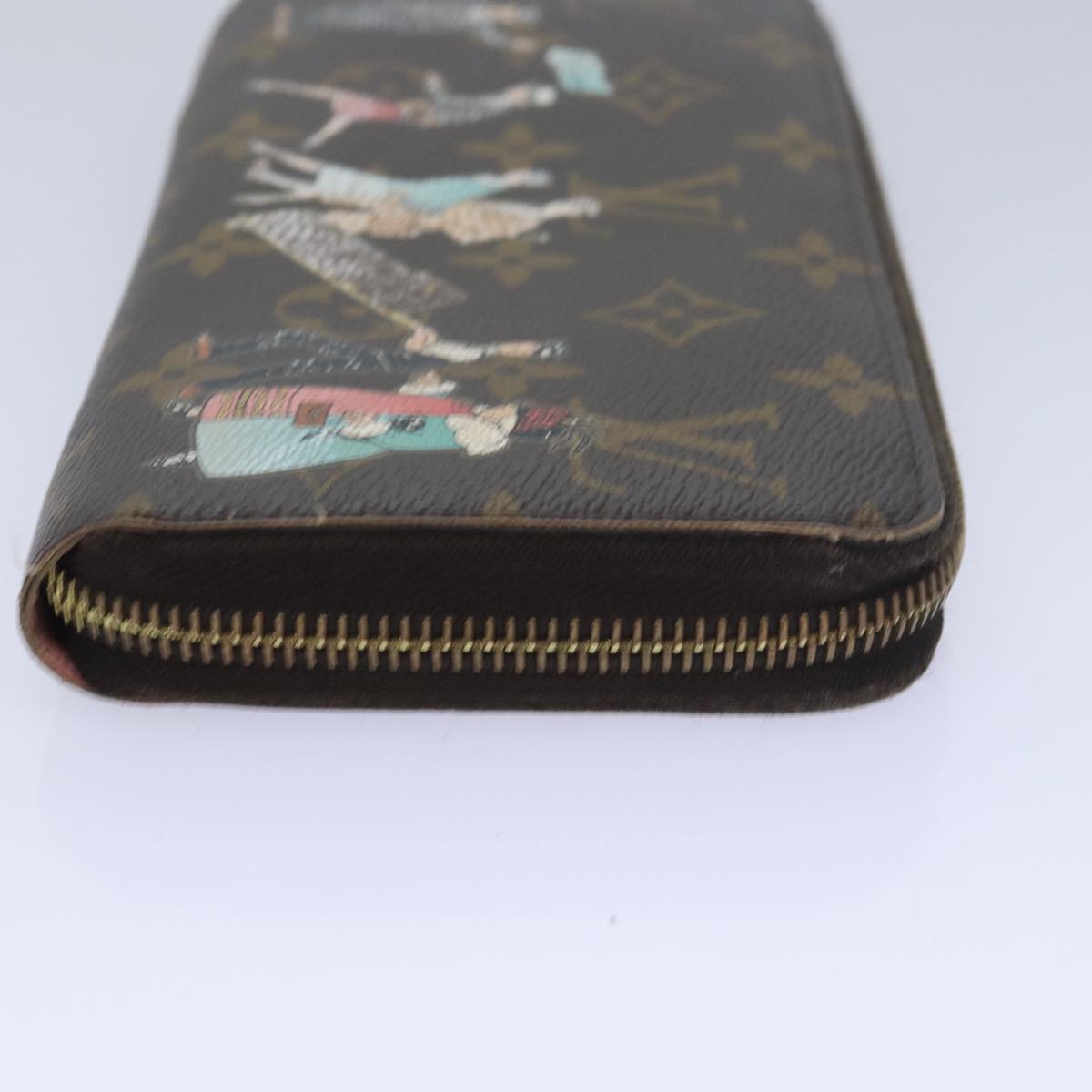 LOUIS VUITTON Monogram Illustre Zippy Wallet Rose M60291 LV Auth bs16227