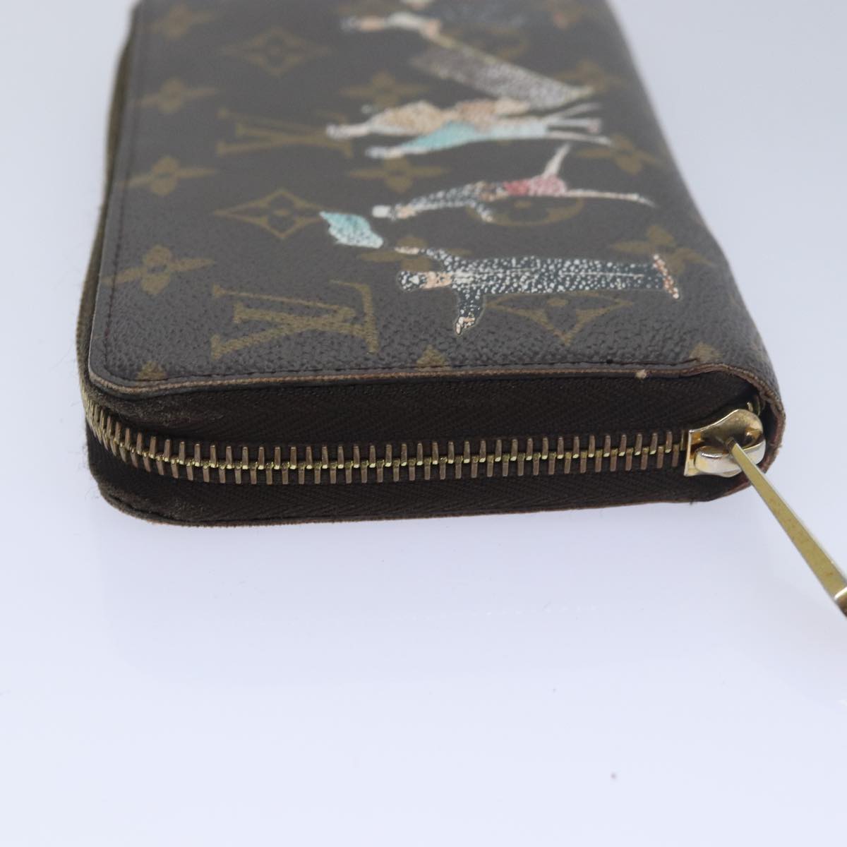 LOUIS VUITTON Monogram Illustre Zippy Wallet Rose M60291 LV Auth bs16227