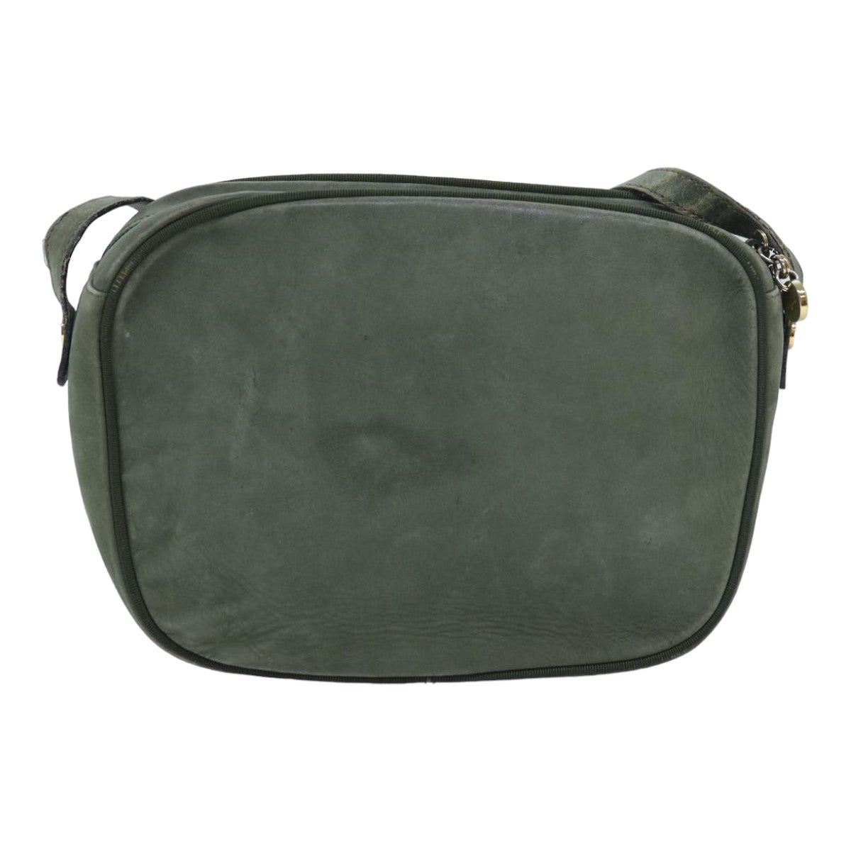 Salvatore Ferragamo Shoulder Bag Suede Green Auth bs16244 - 0