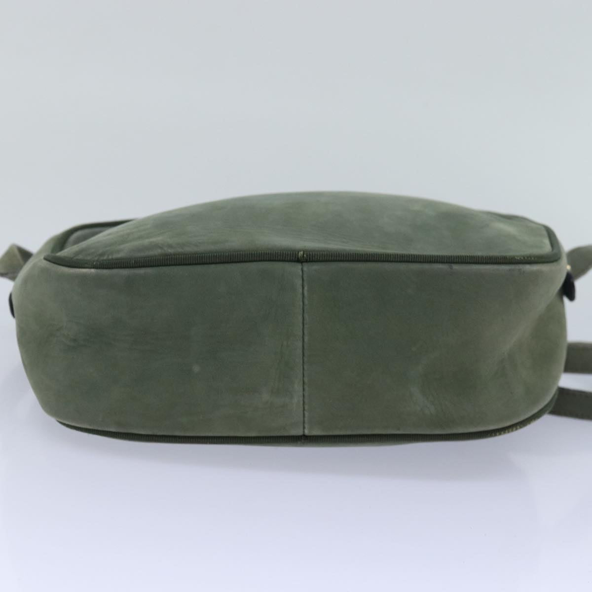 Salvatore Ferragamo Shoulder Bag Suede Green Auth bs16244