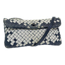 BOTTEGA VENETA INTRECCIATO Shoulder Bag Leather Navy 255549 Auth bs16247-1