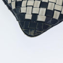 BOTTEGA VENETA INTRECCIATO Shoulder Bag Leather Navy 255549 Auth bs16247-15