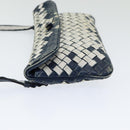 BOTTEGA VENETA INTRECCIATO Shoulder Bag Leather Navy 255549 Auth bs16247-3