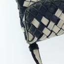 BOTTEGA VENETA INTRECCIATO Shoulder Bag Leather Navy 255549 Auth bs16247-7