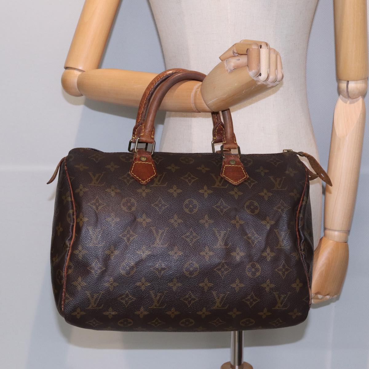 LOUIS VUITTON Monogram Speedy 30 Hand Bag M41526 LV Auth bs16268