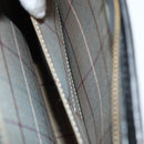 Burberrys Clutch Bag Leather Black Auth bs16273-12