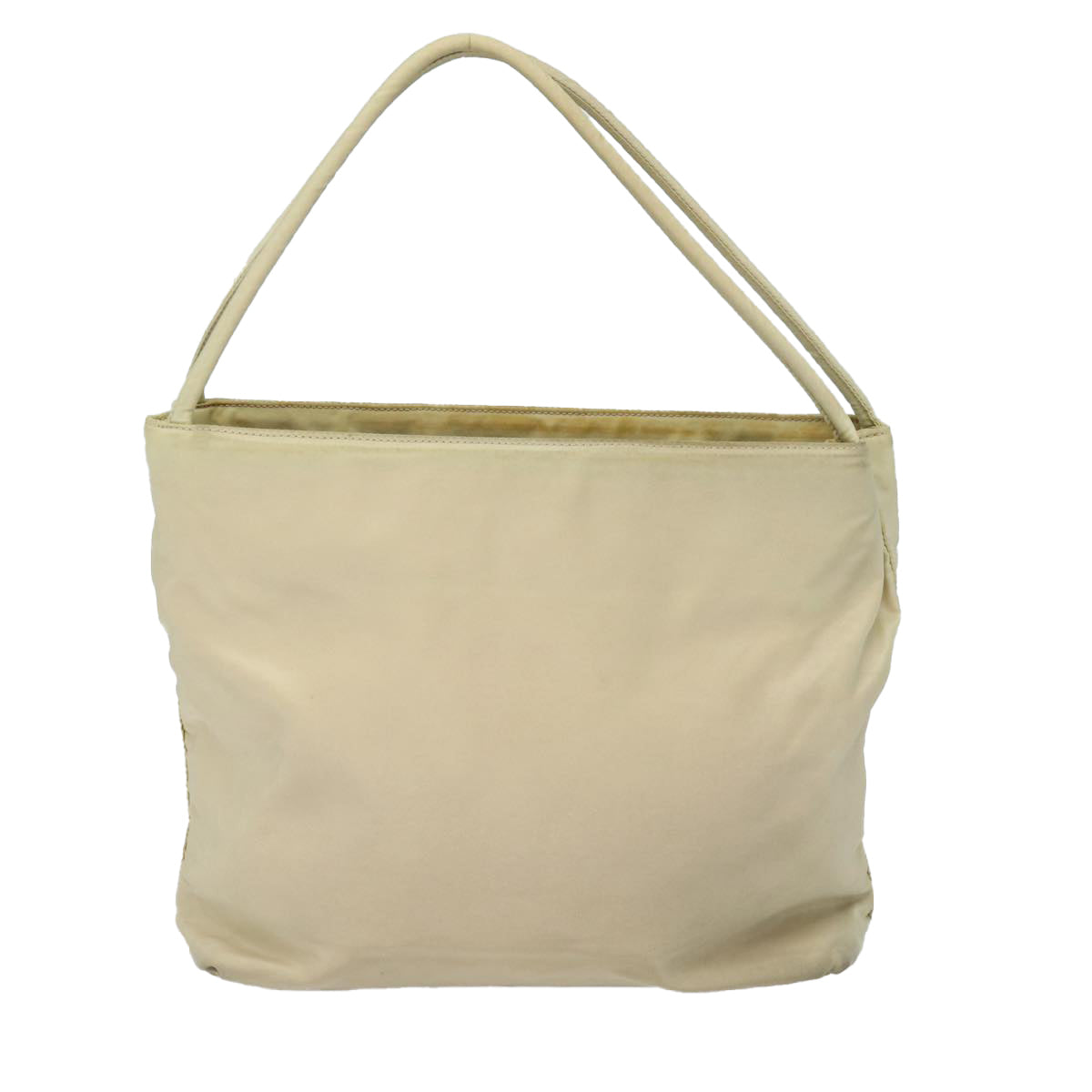 PRADA Hand Bag Nylon Beige Auth bs16282 - 0