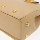Salvatore Ferragamo Shoulder Bag Leather Beige Auth bs16284-10