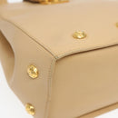 Salvatore Ferragamo Shoulder Bag Leather Beige Auth bs16284-14