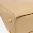 Salvatore Ferragamo Shoulder Bag Leather Beige Auth bs16284-16