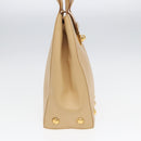 Salvatore Ferragamo Shoulder Bag Leather Beige Auth bs16284-3