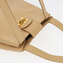 Salvatore Ferragamo Shoulder Bag Leather Beige Auth bs16284-6
