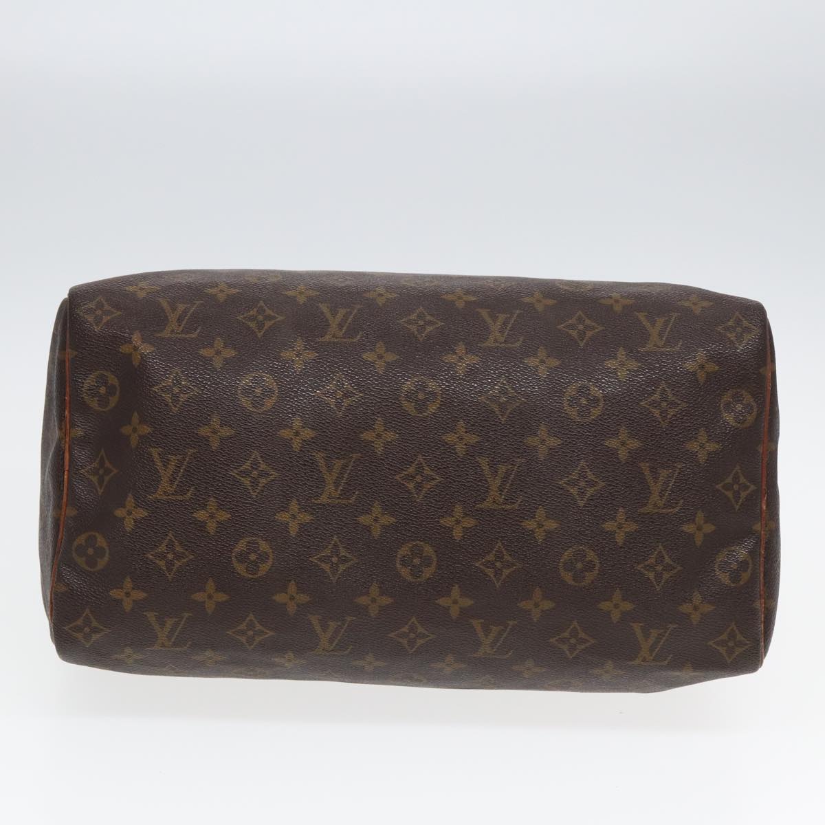 LOUIS VUITTON Monogram Speedy 35 Hand Bag M41524 LV Auth bs16289