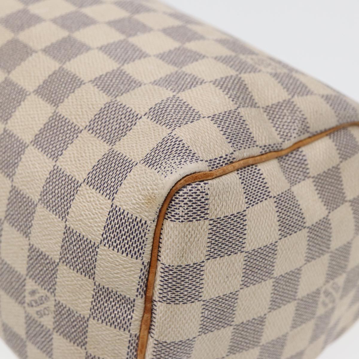 LOUIS VUITTON Damier Azur Speedy 25 Hand Bag N41534 LV Auth bs16295