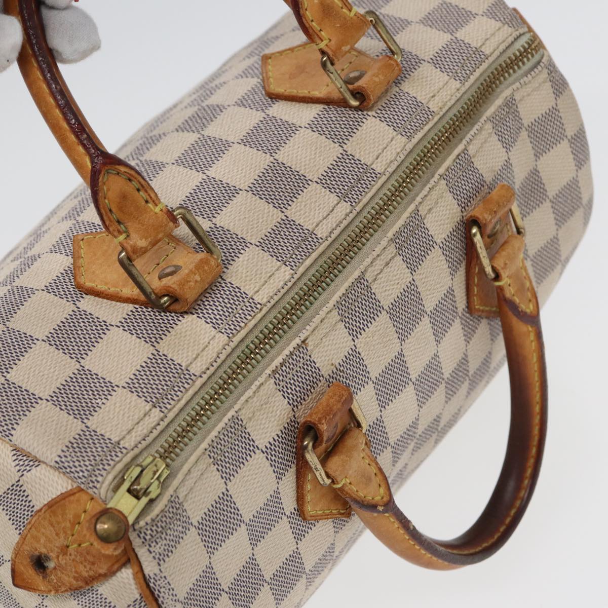 LOUIS VUITTON Damier Azur Speedy 25 Hand Bag N41534 LV Auth bs16295