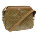 CELINE Macadam Canvas Shoulder Bag Beige Auth bs16300-1