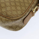 CELINE Macadam Canvas Shoulder Bag Beige Auth bs16300-8