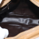 CELINE Macadam Canvas Shoulder Bag Beige Auth bs16300-10