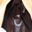 CELINE Macadam Canvas Shoulder Bag Beige Auth bs16300-19