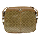 CELINE Macadam Canvas Shoulder Bag Beige Auth bs16300-13