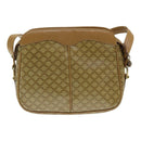 CELINE Macadam Canvas Shoulder Bag Beige Auth bs16300-2