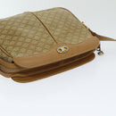 CELINE Macadam Canvas Shoulder Bag Beige Auth bs16300-6