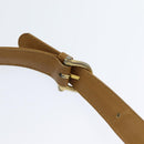 CELINE Macadam Canvas Shoulder Bag Beige Auth bs16300-14