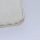 Christian Dior Shoulder Bag Leather White Auth bs16301-7