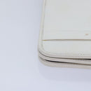 Christian Dior Shoulder Bag Leather White Auth bs16301-14