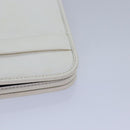 Christian Dior Shoulder Bag Leather White Auth bs16301-15