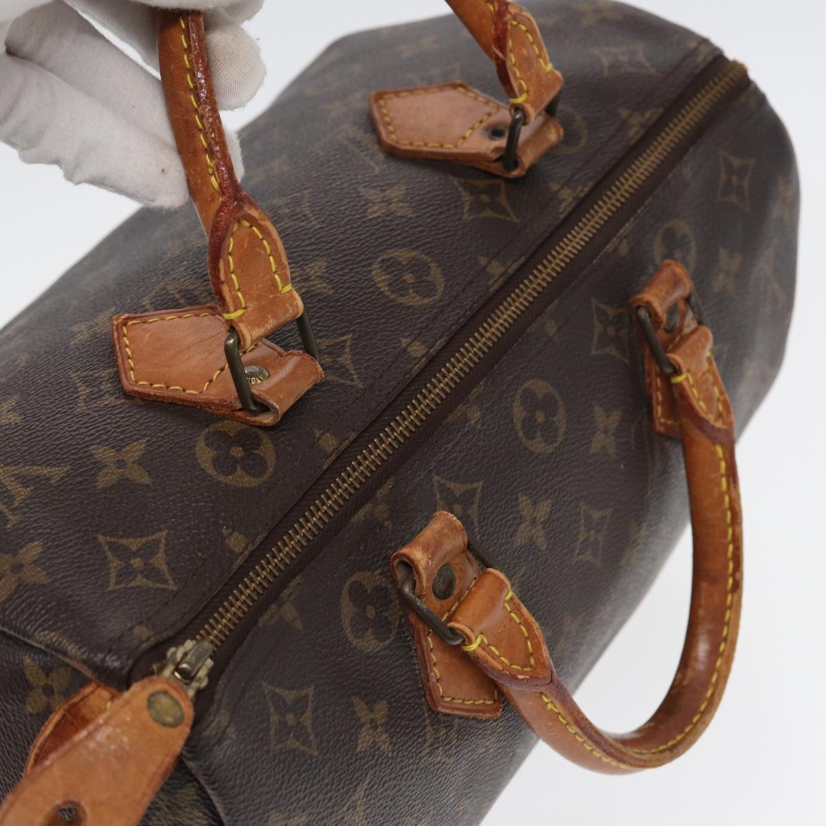 LOUIS VUITTON Monogram Speedy 30 Hand Bag M41526 LV Auth bs16304