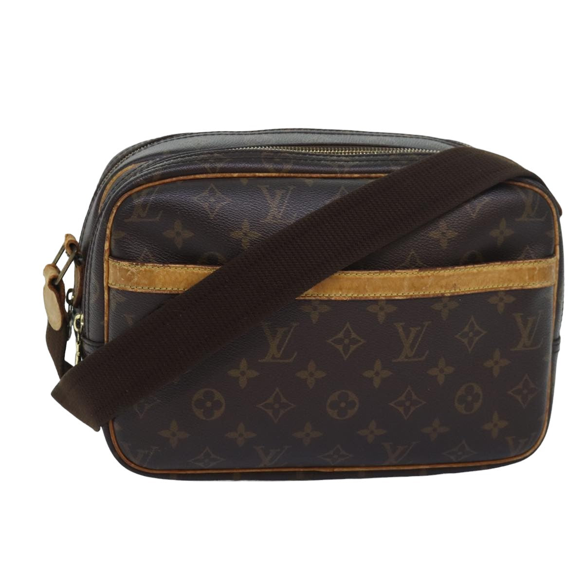 LOUIS VUITTON Monogram Reporter PM Shoulder Bag M45254 LV Auth bs16305