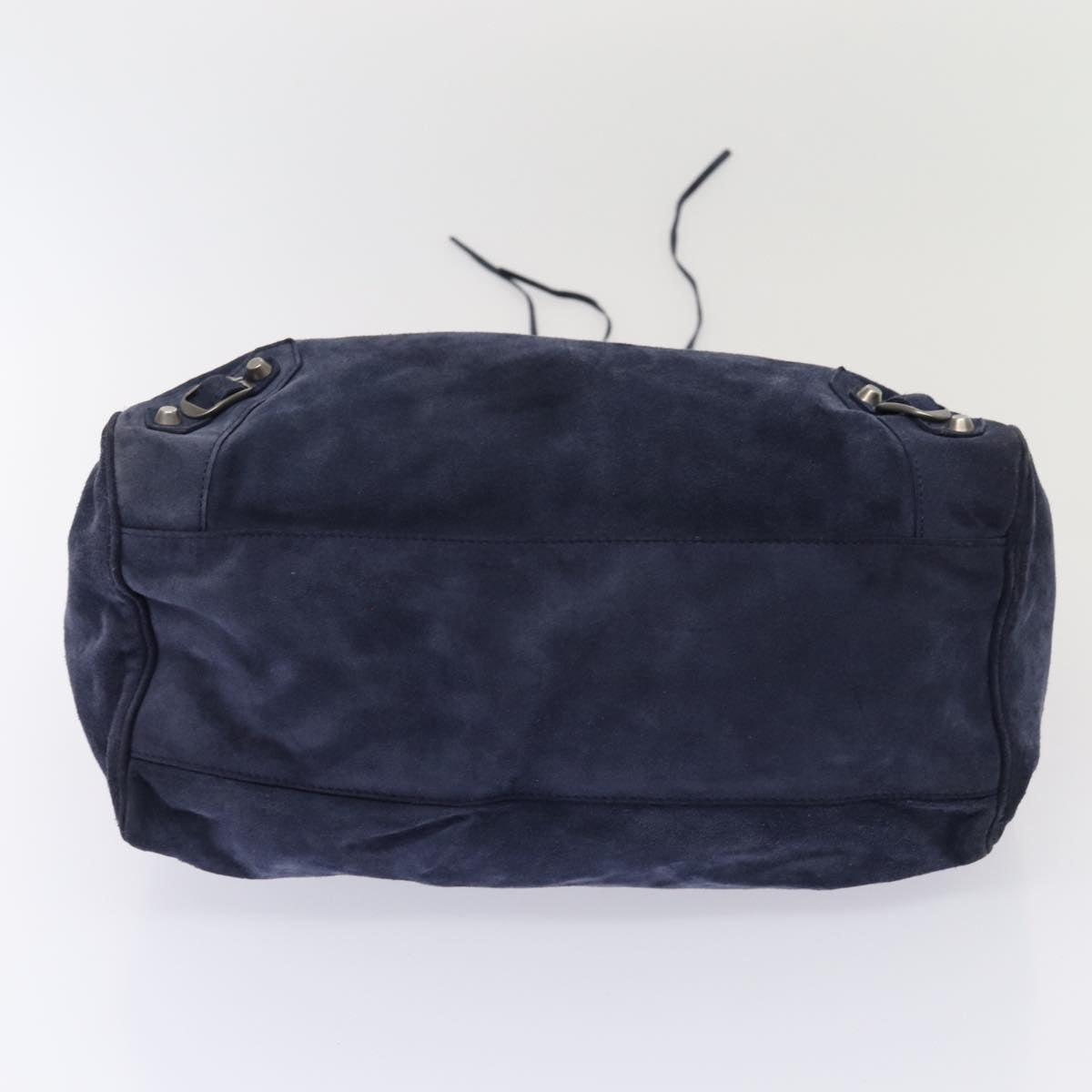 BALENCIAGA The Vero Hand Bag Suede 2way Navy 235216 Auth bs16308