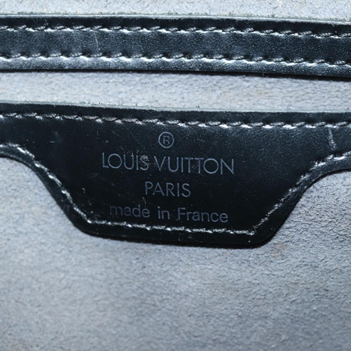 LOUIS VUITTON Epi Soufflot Hand Bag Black M52222 LV Auth bs16309