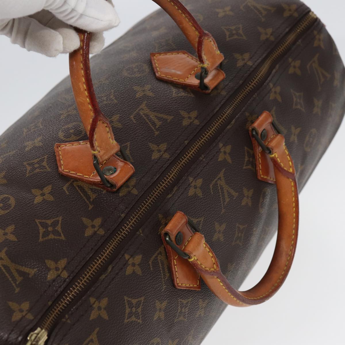 LOUIS VUITTON Monogram Speedy 40 Hand Bag M41522 LV Auth bs16323