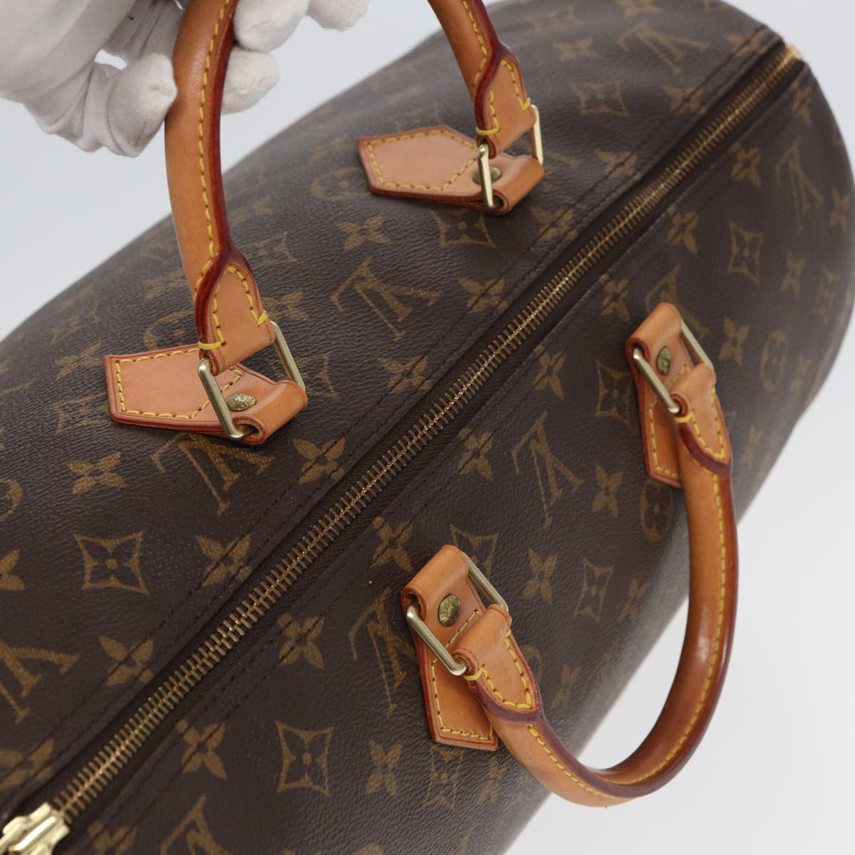 LOUIS VUITTON Monogram Speedy 40 Hand Bag M41522 LV Auth bs16329