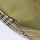 BURBERRY Nova Check Blue Label Hand Bag Nylon Beige Auth bs16350-16