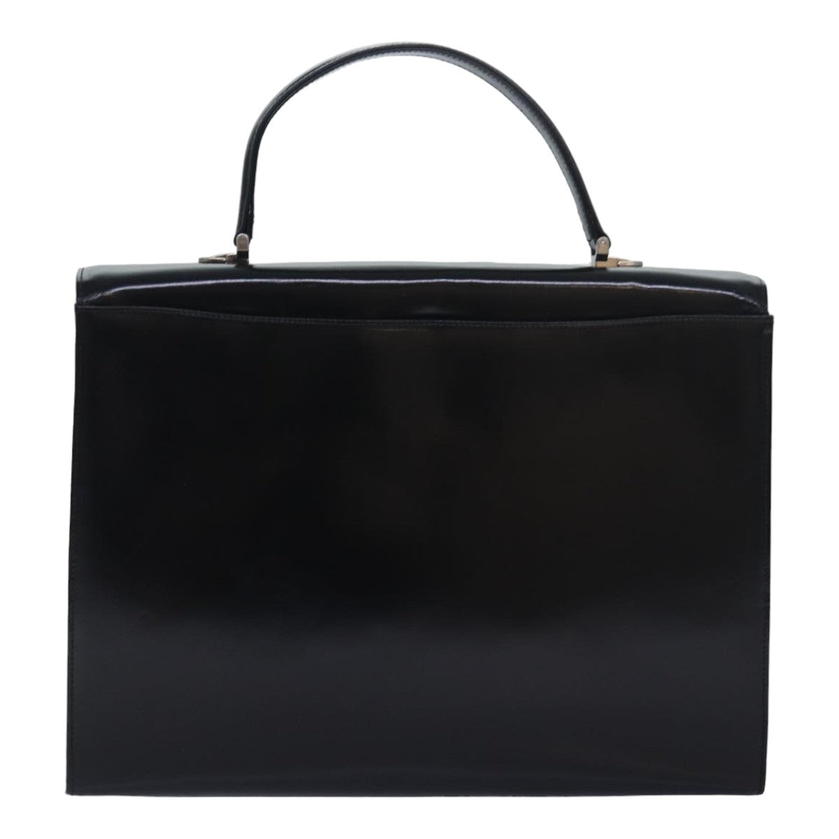 VALENTINO Hand Bag Patent leather Black Auth bs16361 - 0