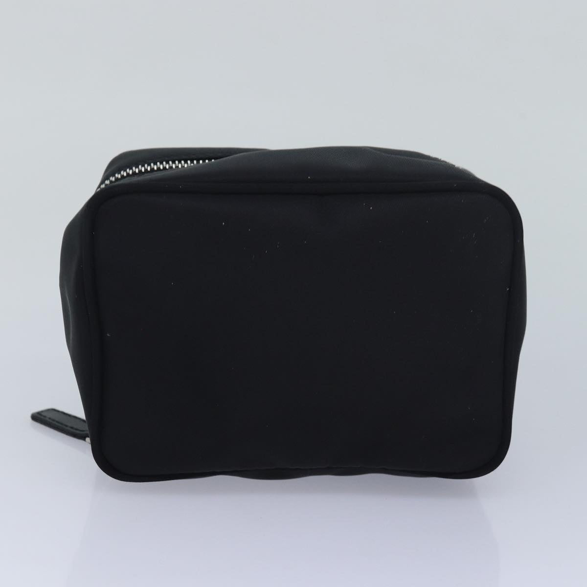 FENDI Vanity Pouch Nylon Black Auth bs16370