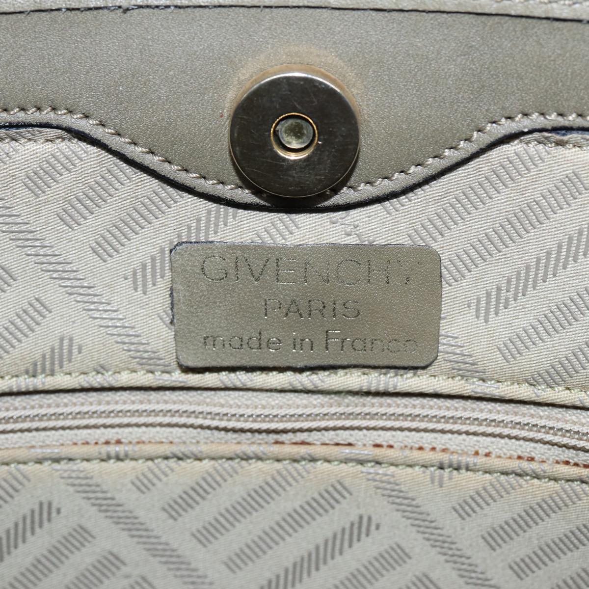 GIVENCHY Tote Bag Canvas Beige Auth bs16371