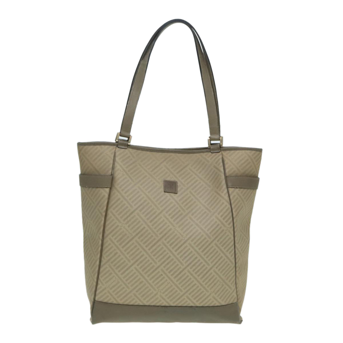 GIVENCHY Tote Bag Canvas Beige Auth bs16371