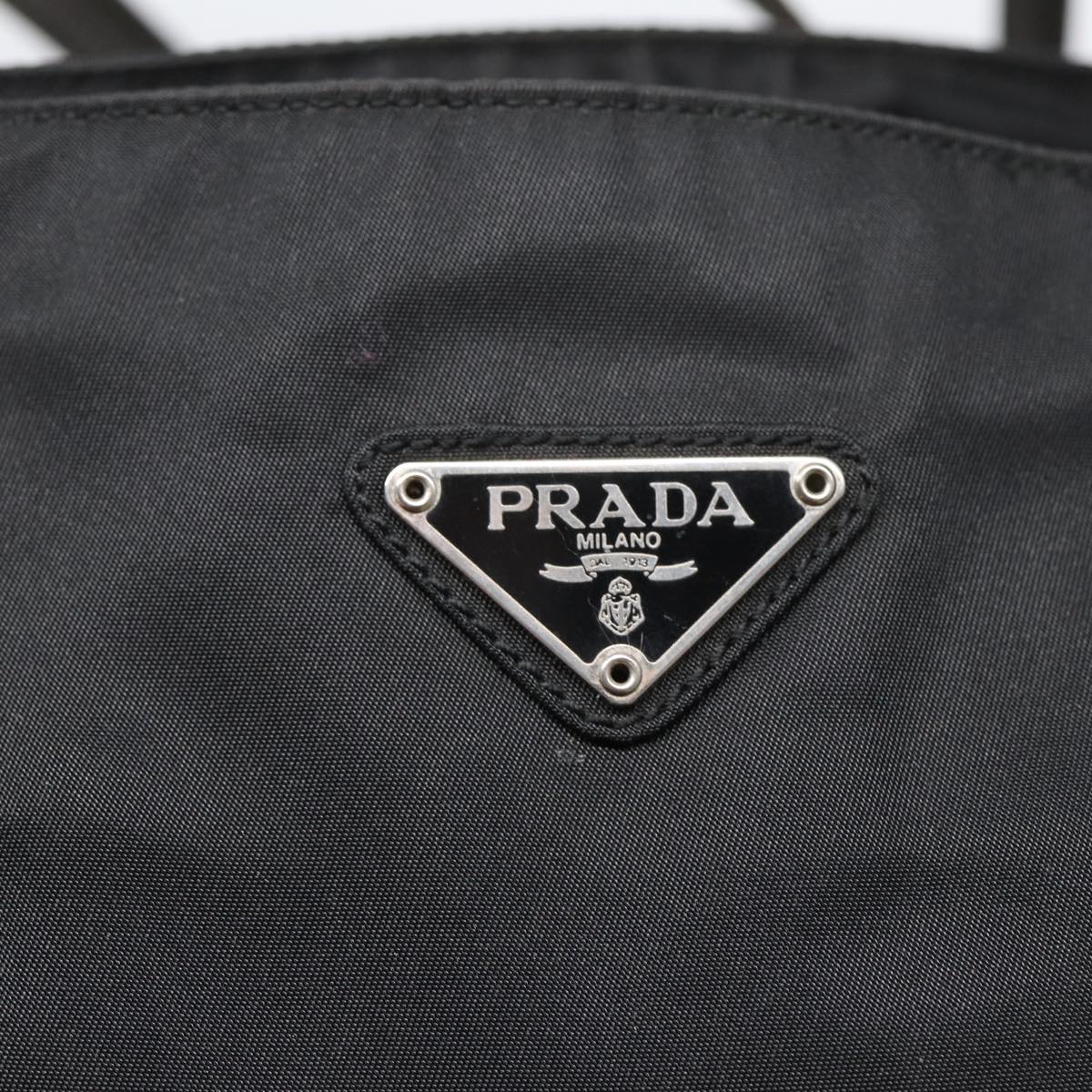 PRADA Shoulder Bag Nylon Black Auth bs16373