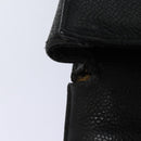 CHANEL Hand Bag Caviar Skin Black CC Auth bs16380-8