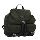 PRADA Backpack Nylon Khaki Auth bs16382-1