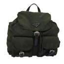 PRADA Backpack Nylon Khaki Auth bs16382-13