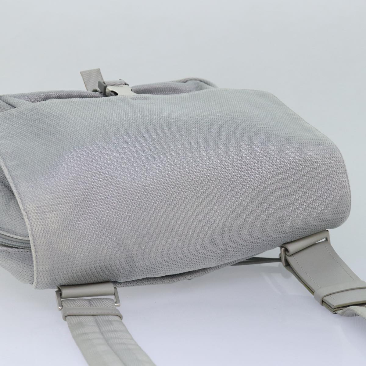 PRADA Sports Shoulder Bag Nylon Gray Auth bs16388