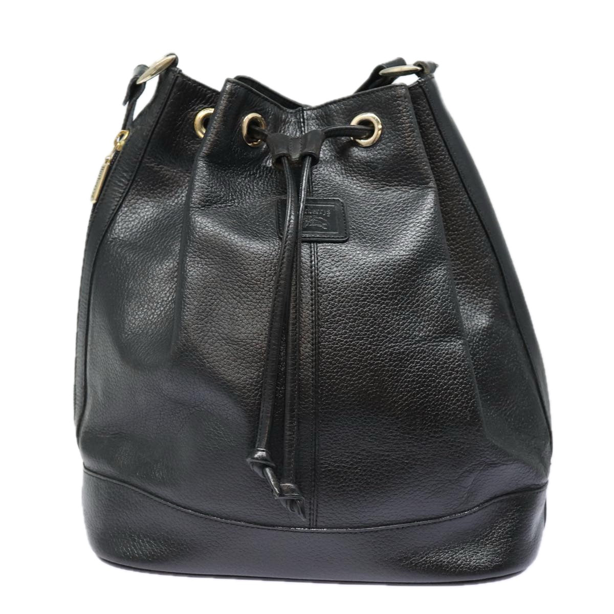 Burberrys Shoulder Bag Leather Black Auth bs16400