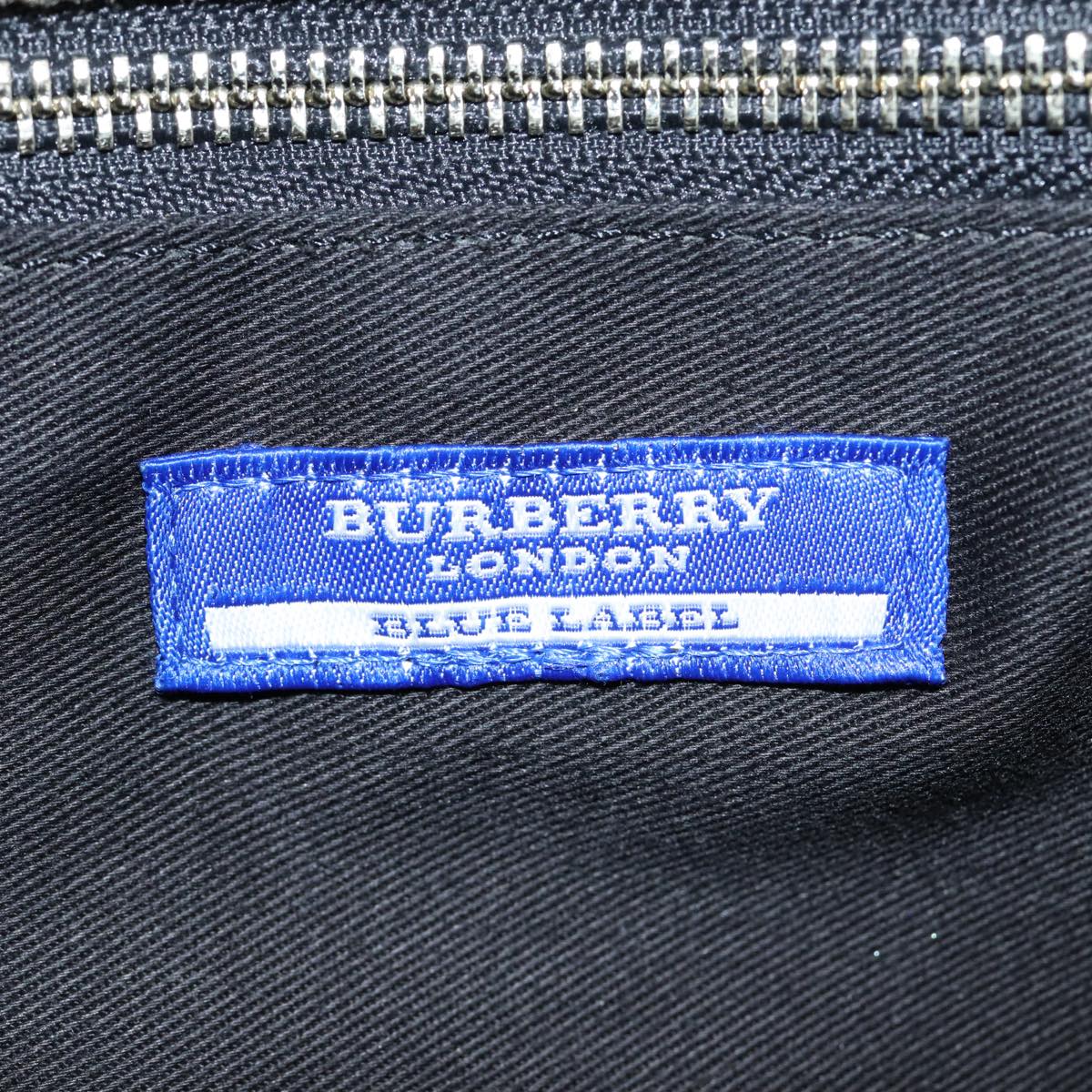 BURBERRY Blue Label Tote Bag Wool Beige Black Auth bs16402