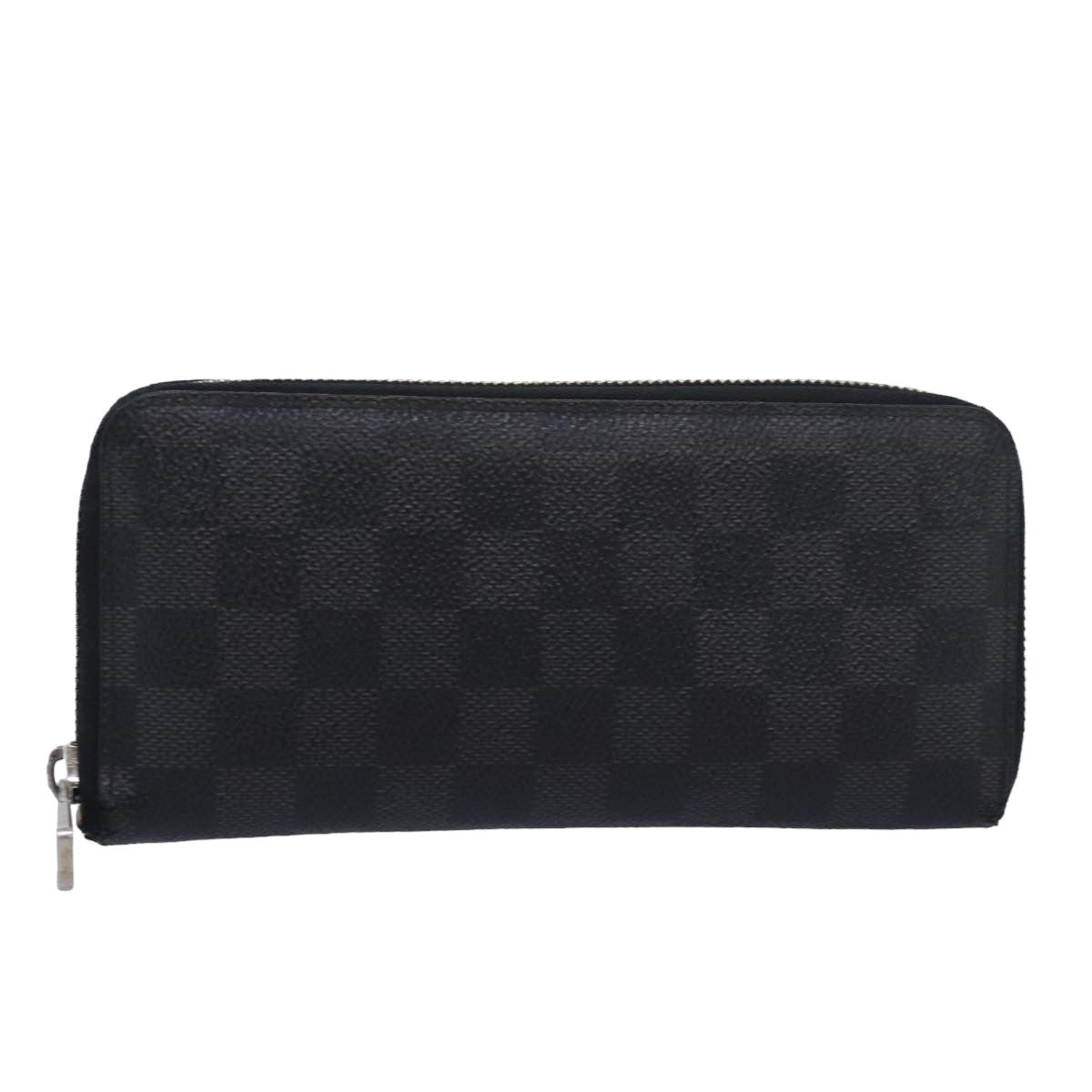 LOUIS VUITTON Damier Graphite Zippy Wallet Vertical N63095 LV Auth bs16415