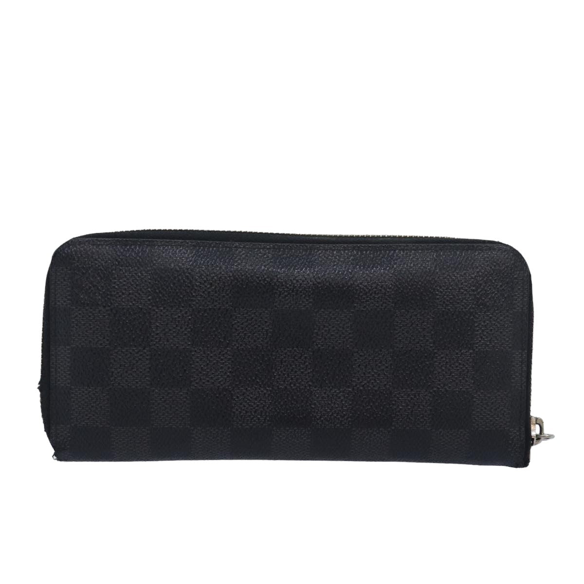 LOUIS VUITTON Damier Graphite Zippy Wallet Vertical N63095 LV Auth bs16415 - 0